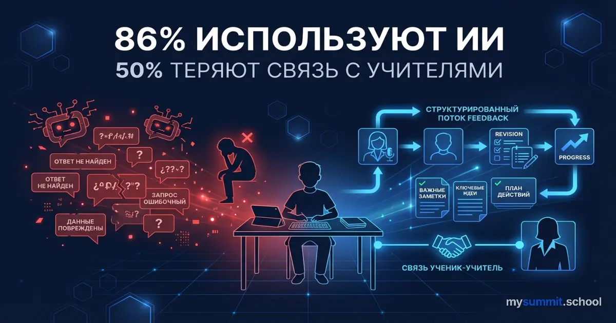 86% школьников используют ИИ, но становятся хуже. Один эксперимент всё изменил