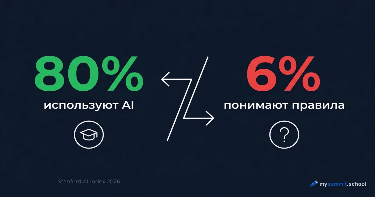 80% студентов используют AI – и 6% преподавателей понимают правила