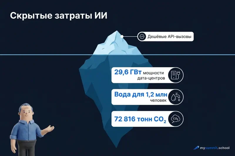 Скрытые издержки ИИ: айсберг