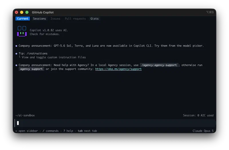 GitHub Copilot CLI