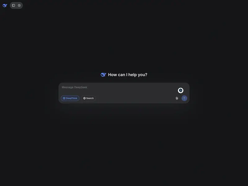 Интерфейс DeepSeek