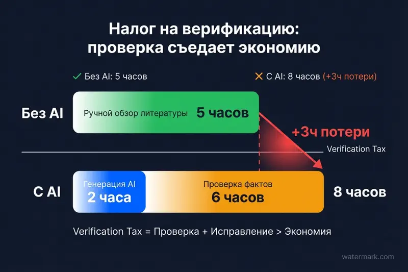 Налог на верификацию: проверка AI может занять больше времени, чем экономия