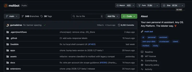 MoltBot GitHub code