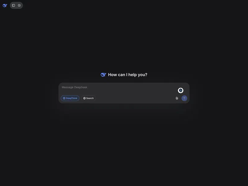 DeepSeek interface