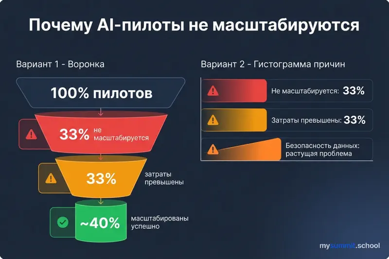 Почему AI-пилоты не масштабируются