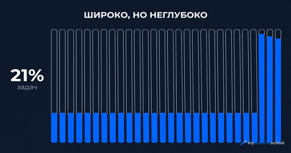 Внедрение ИИ застряло на 21% задач: данные Google