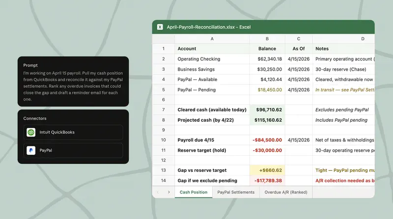 Claude for Small Business: расчёт зарплат и закрытие месяца
